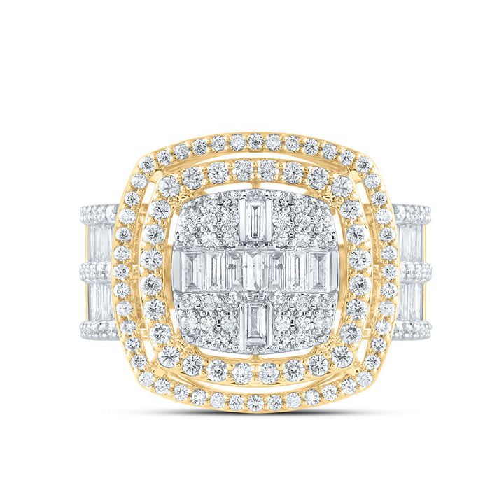 1 3/4CTW-DIA ANA M FASHION CUSHION BAGUETTE BRIDAL RING 7 Daisy Joyeria