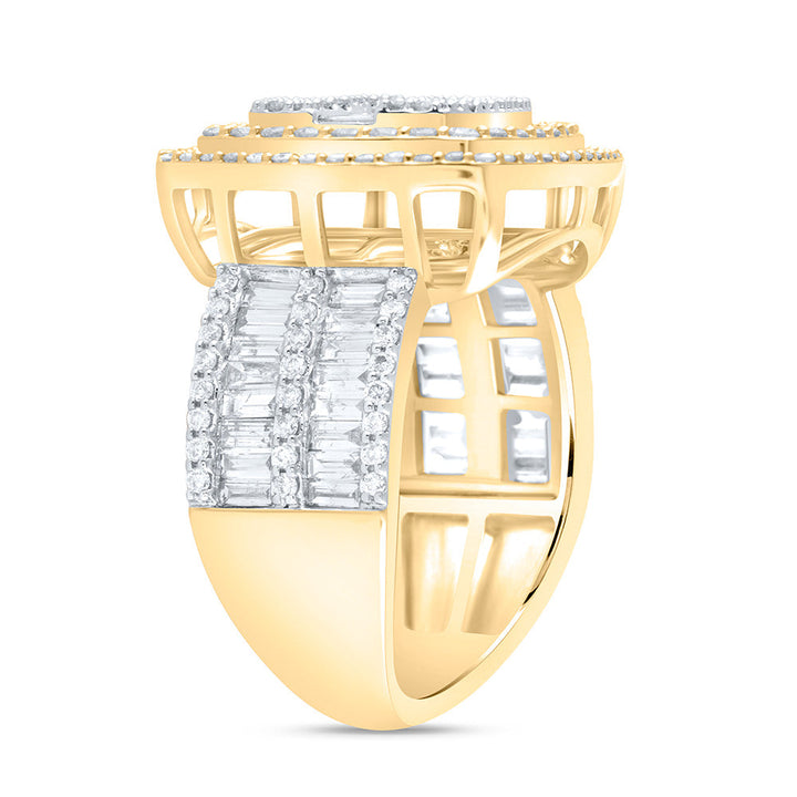 1 3/4CTW-DIA ANA M FASHION CUSHION BAGUETTE BRIDAL RING 7 Daisy Joyeria
