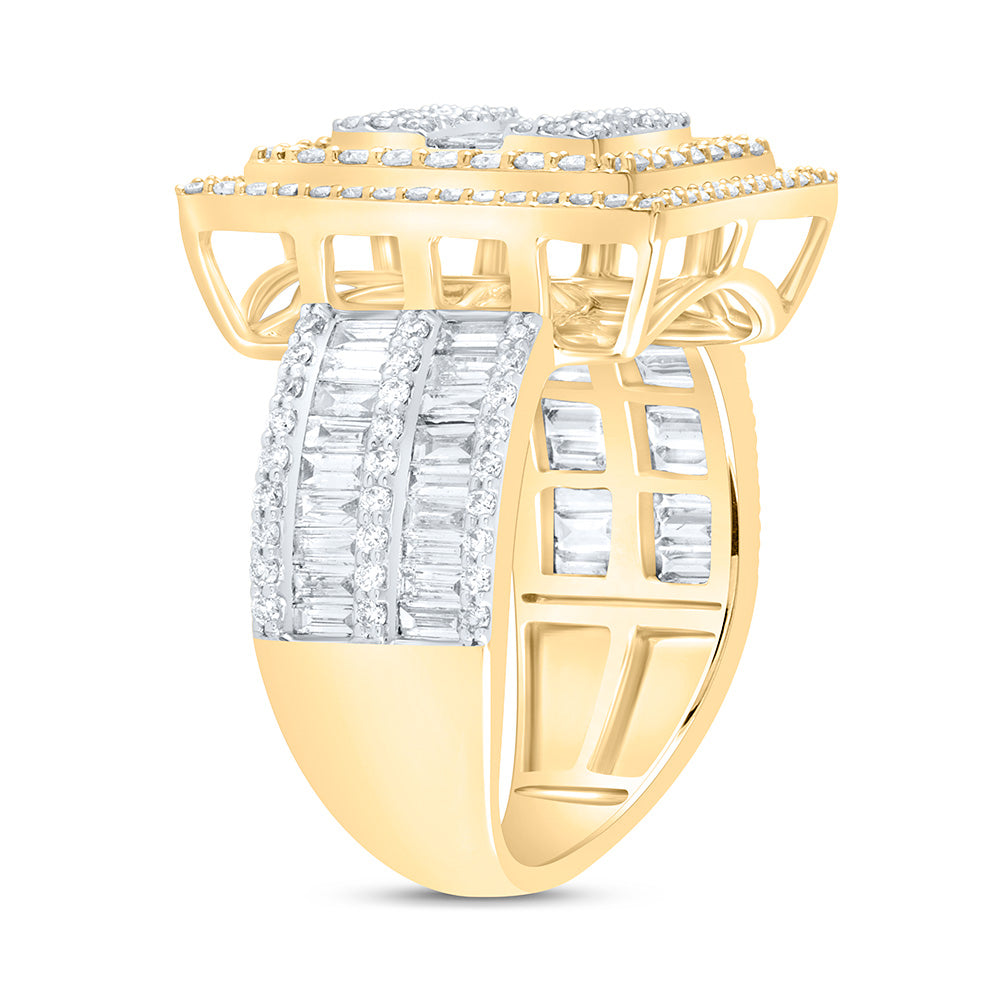 1 7/8CTW-DIA ANA M FASHION SQUARE BAGUETTE BRIDAL RING 7 Daisy Joyeria