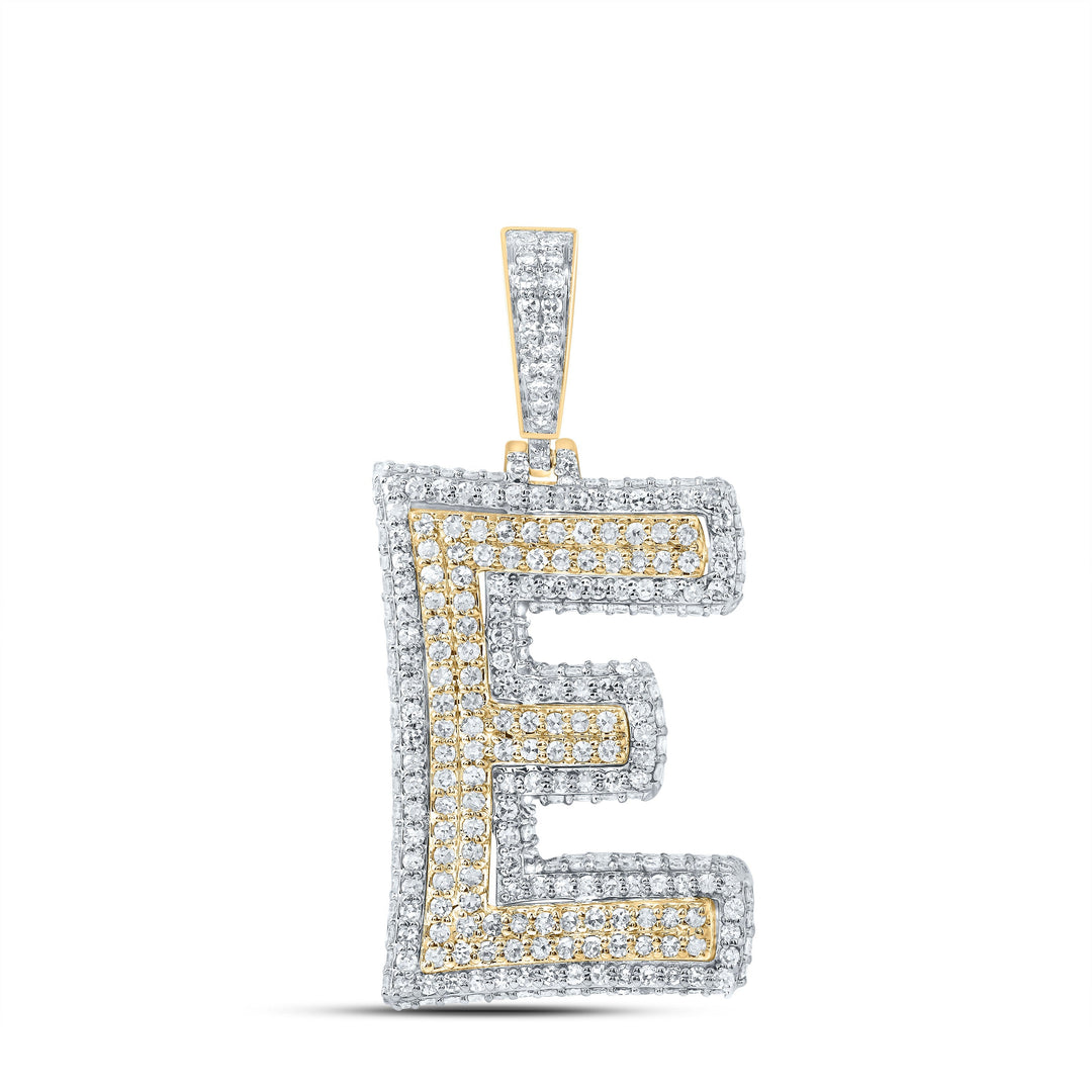 1 3/8CTW-DIA NK FASHION INITIAL "E" PENDANT Daisy Joyeria