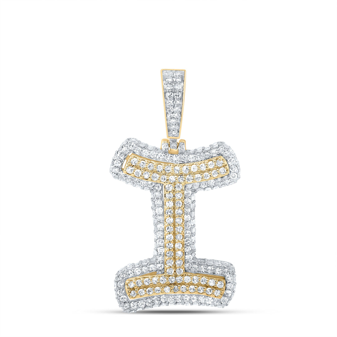 1 1/5CTW-DIA NK FASHION INITIAL "I" PENDANT Daisy Joyeria