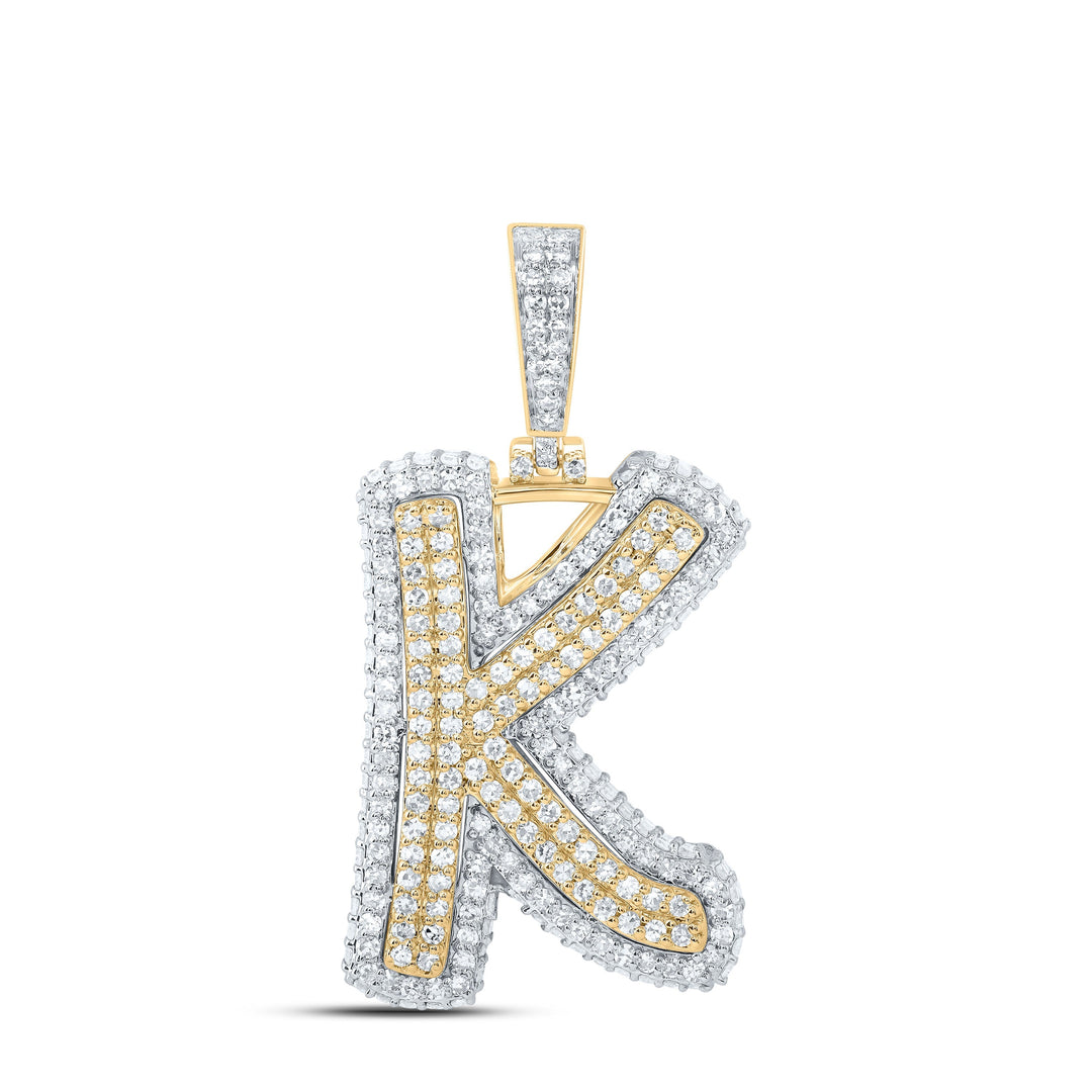 1 1/4CTW-DIA NK FASHION INITIAL "K" PENDANT Daisy Joyeria