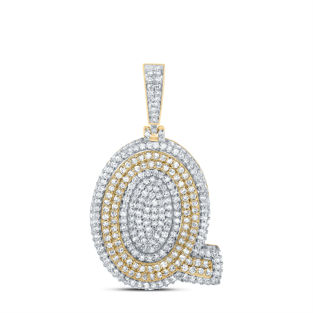 1 1/2CTW-DIA NK FASHION INITIAL "Q" PENDANT Daisy Joyeria