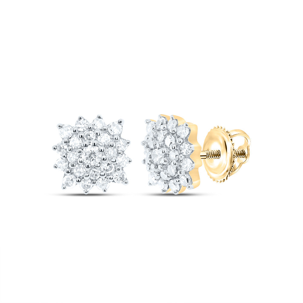 1/5CTW-DIA NK GIFT CUSHION STUD EARRING Daisy Joyeria