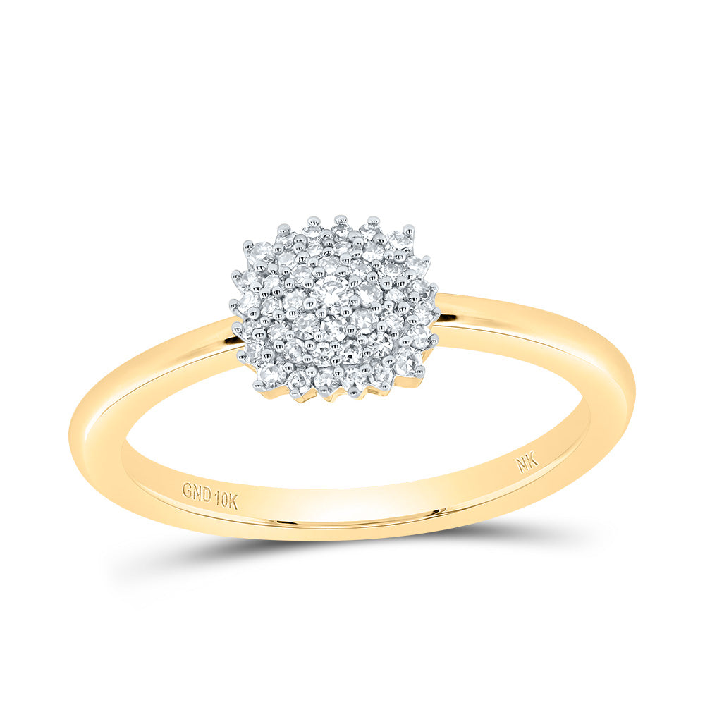 1/6CTW-DIA NK GIFT CUSHION RING 7 Daisy Joyeria