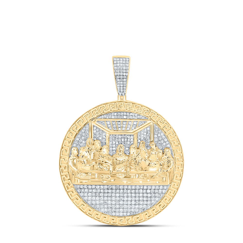 1 1/4CTW-DIA P1 LAST SUPPER MENS CHARM Daisy Joyeria