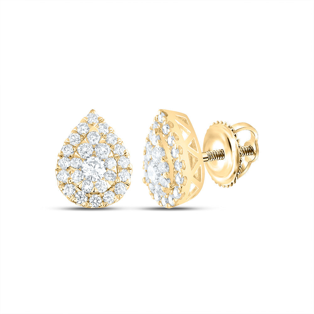 5/8CTW-DIA ANA M ELITE FASHION PEAR STUD EARRING Daisy Joyeria