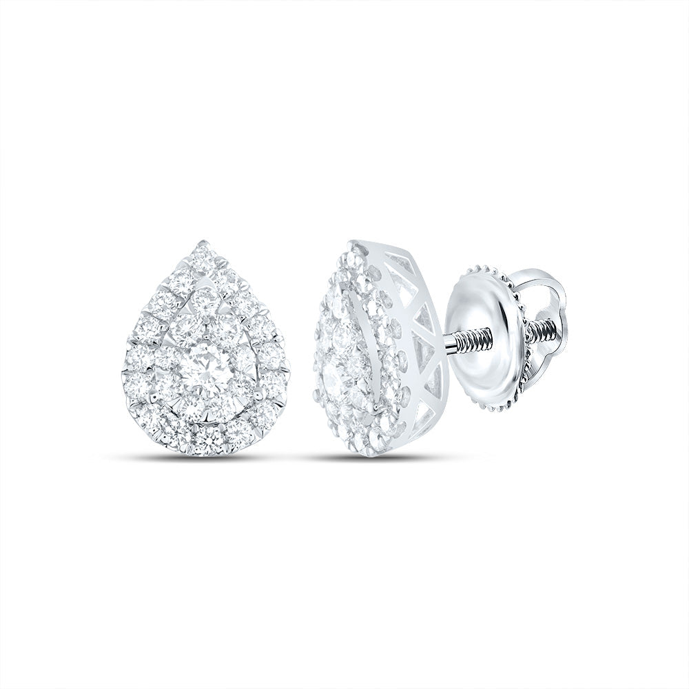 5/8CTW-DIA ANA M ELITE FASHION PEAR STUD EARRING Daisy Joyeria