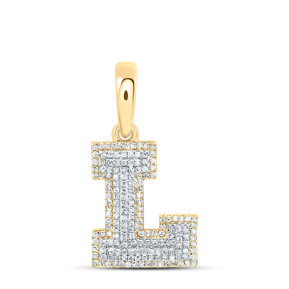 1/2CTW-DIA P1 GIFT INITIAL "L" PENDANT Daisy Joyeria