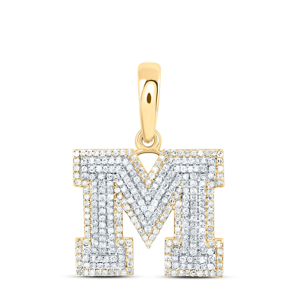 3/4CTW-DIA P1 GIFT INITIAL "M" PENDANT Daisy Joyeria