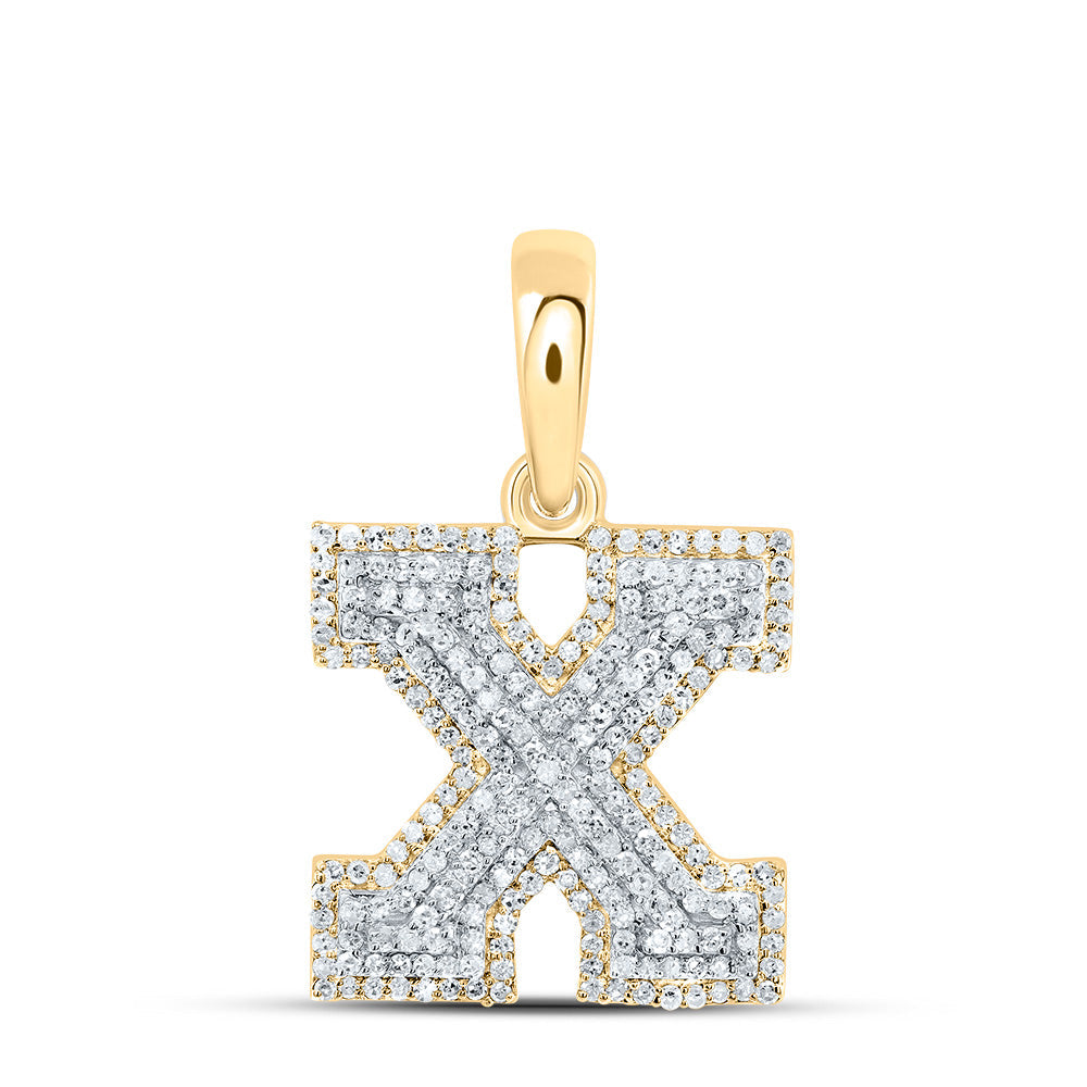5/8CTW-DIA P1 GIFT INITIAL "X" PENDANT Daisy Joyeria