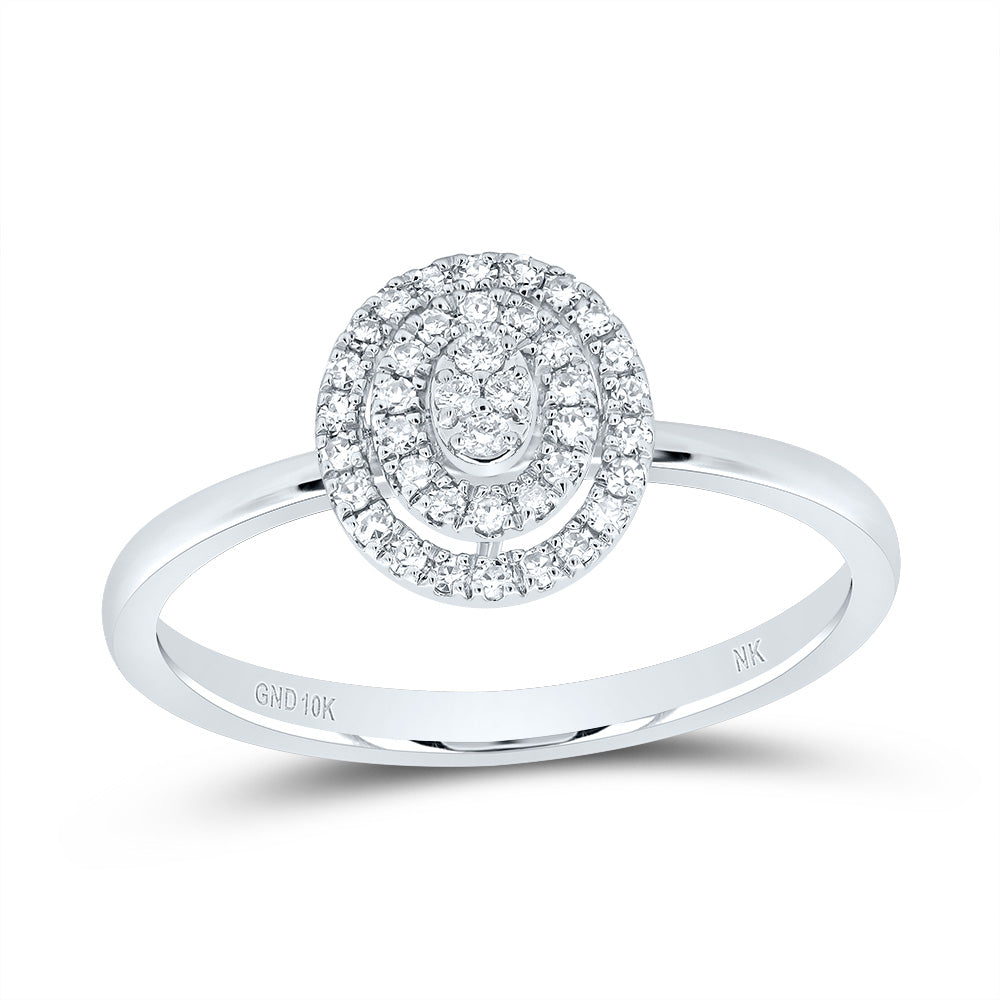 1/6CTW-DIA NK GIFT OVAL RING 7 Daisy Joyeria