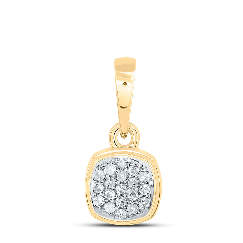 1/20CTW-DIA P1 GIFT CUSHION PENDANT Daisy Joyeria