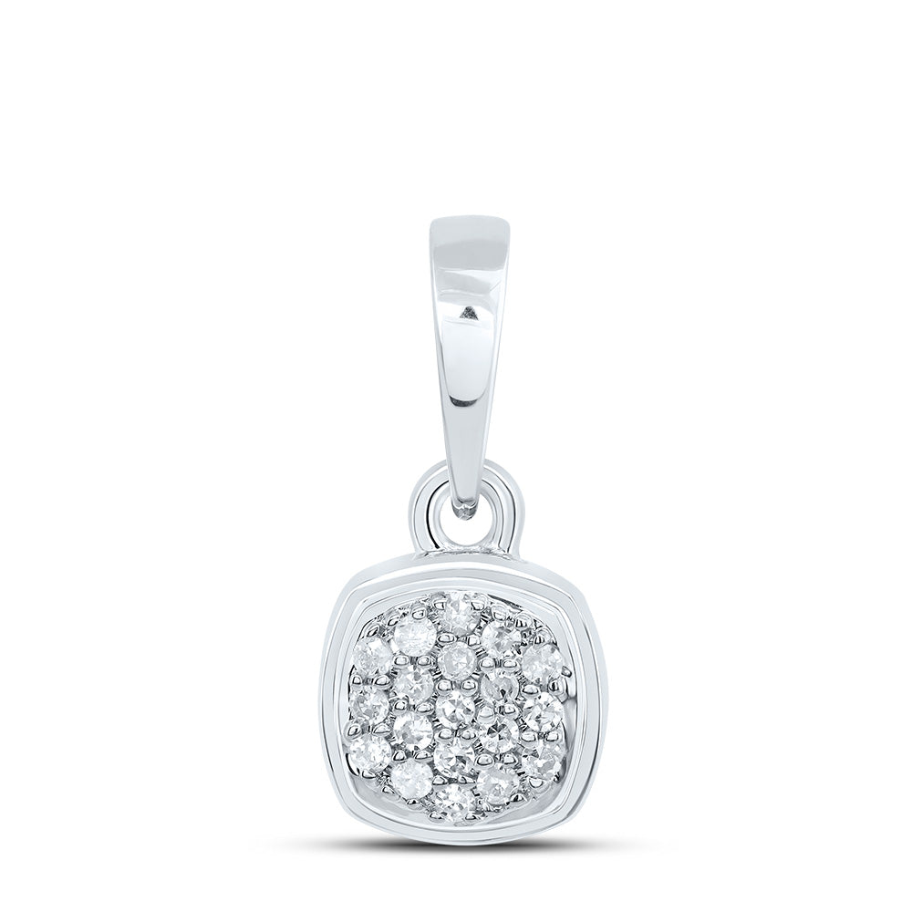 1/20CTW-DIA P1 GIFT CUSHION PENDANT Daisy Joyeria