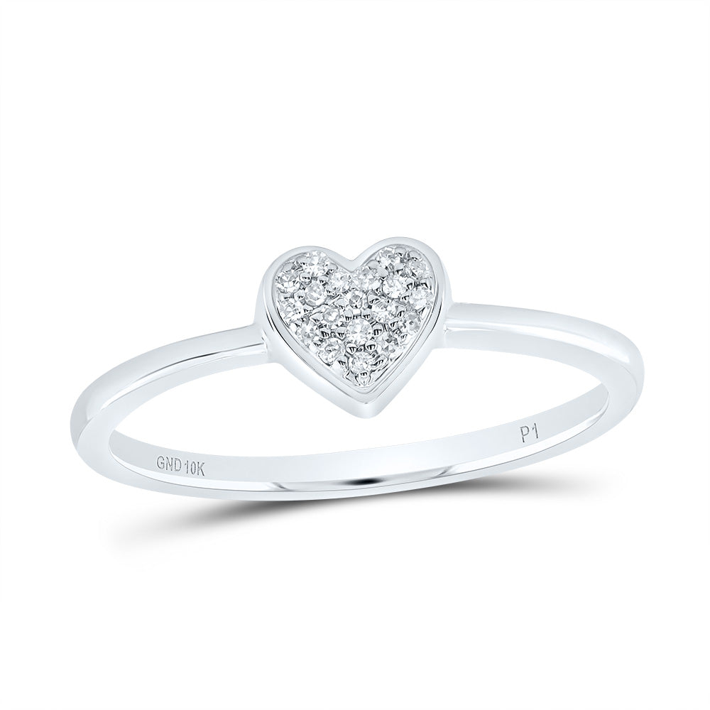1/20CTW-NAT DIA P1 GIFT HEART RING 7 Daisy Joyeria