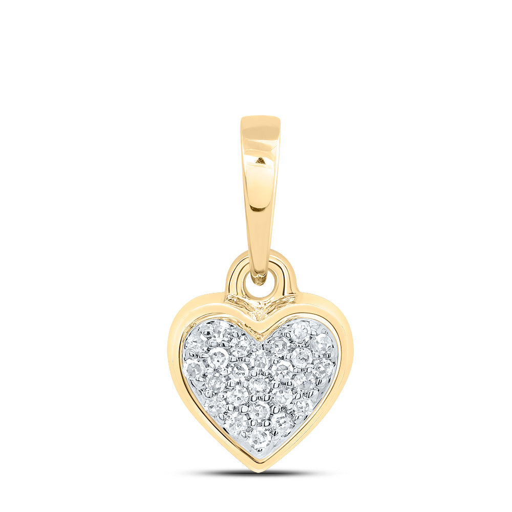 1/20CTW-NAT DIA P1 GIFT HEART PENDANT Daisy Joyeria