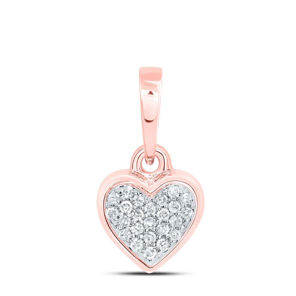 1/20CTW-NAT DIA P1 GIFT HEART PENDANT Daisy Joyeria