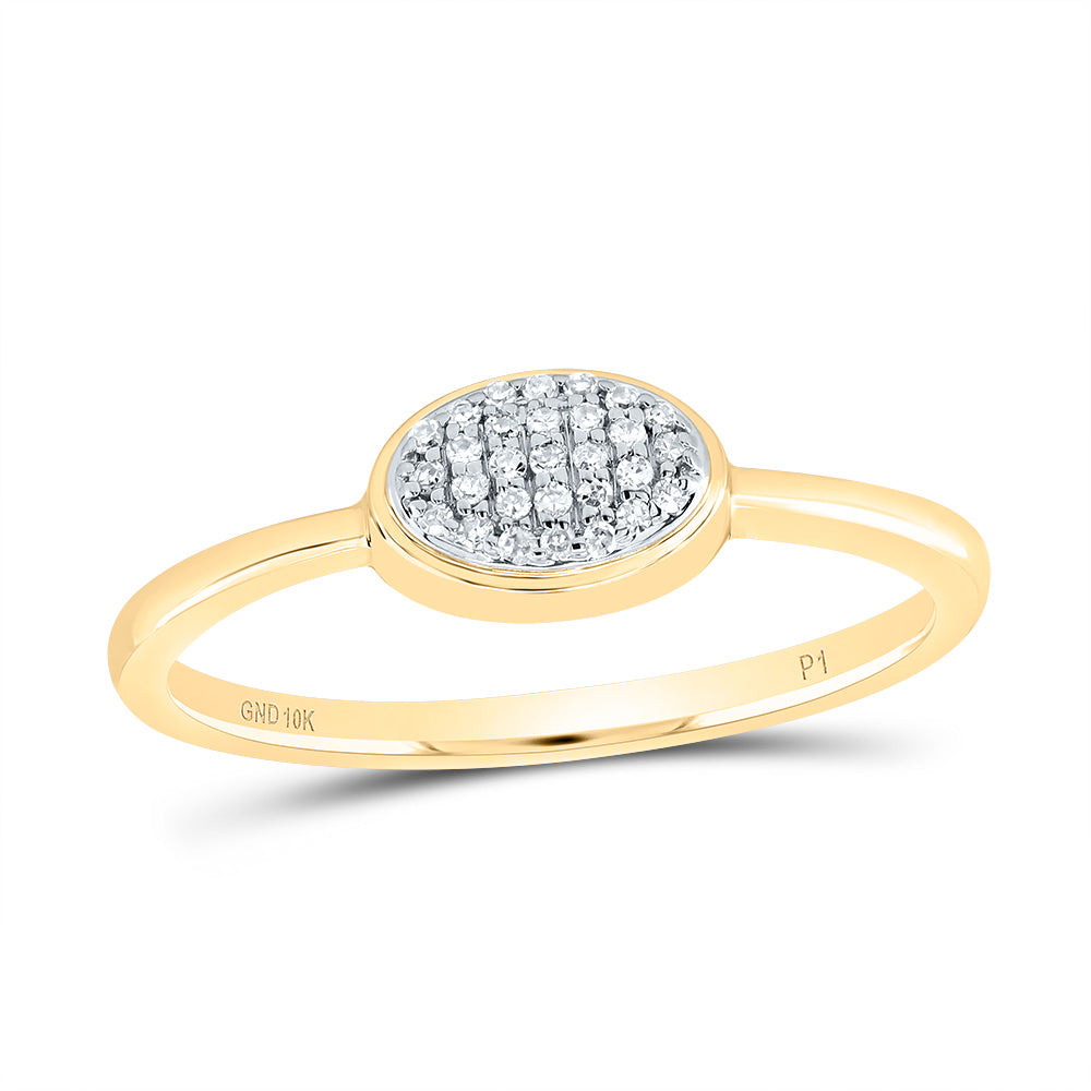 1/12CTW-DIA P1 GIFT OVAL RING 7 Daisy Joyeria