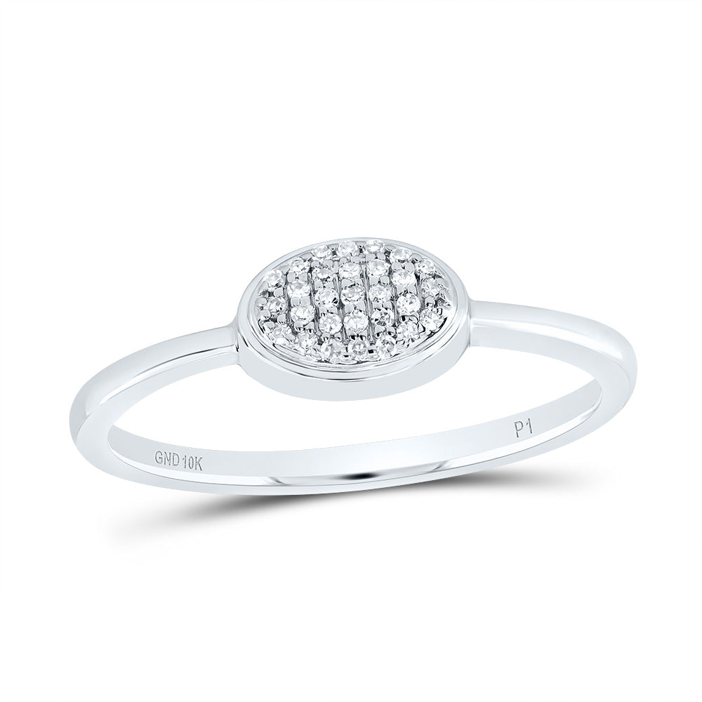 1/12CTW-DIA P1 GIFT OVAL RING 7 Daisy Joyeria