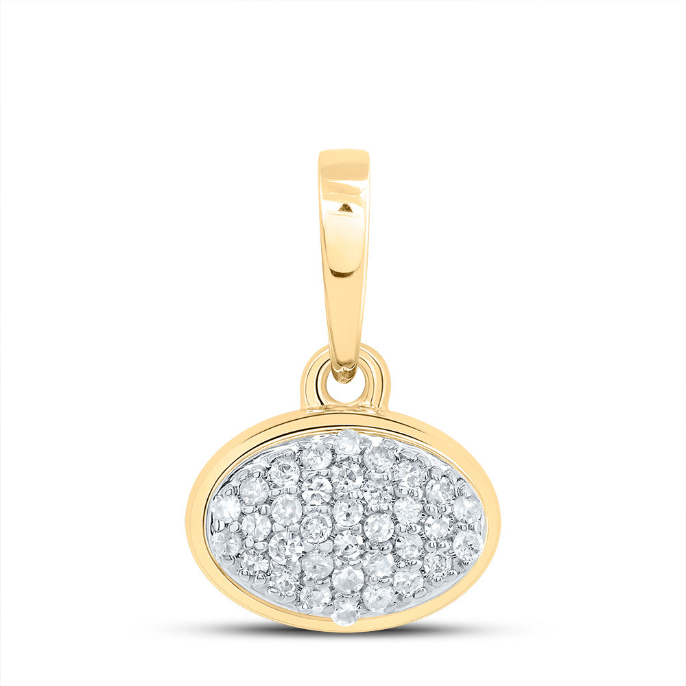 1/10CTW-DIA P1 GIFT OVAL PENDANT Daisy Joyeria