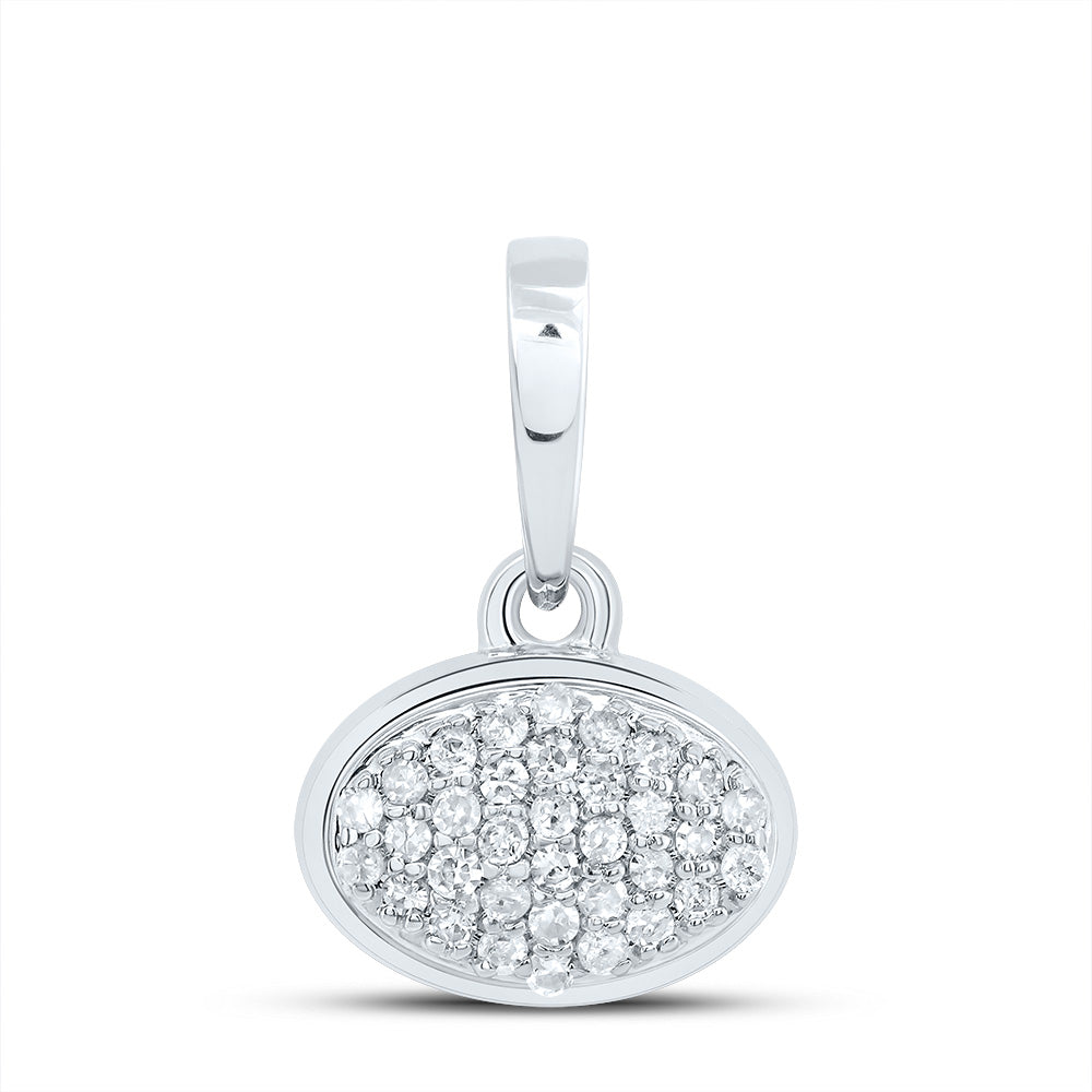 1/10CTW-DIA P1 GIFT OVAL PENDANT Daisy Joyeria