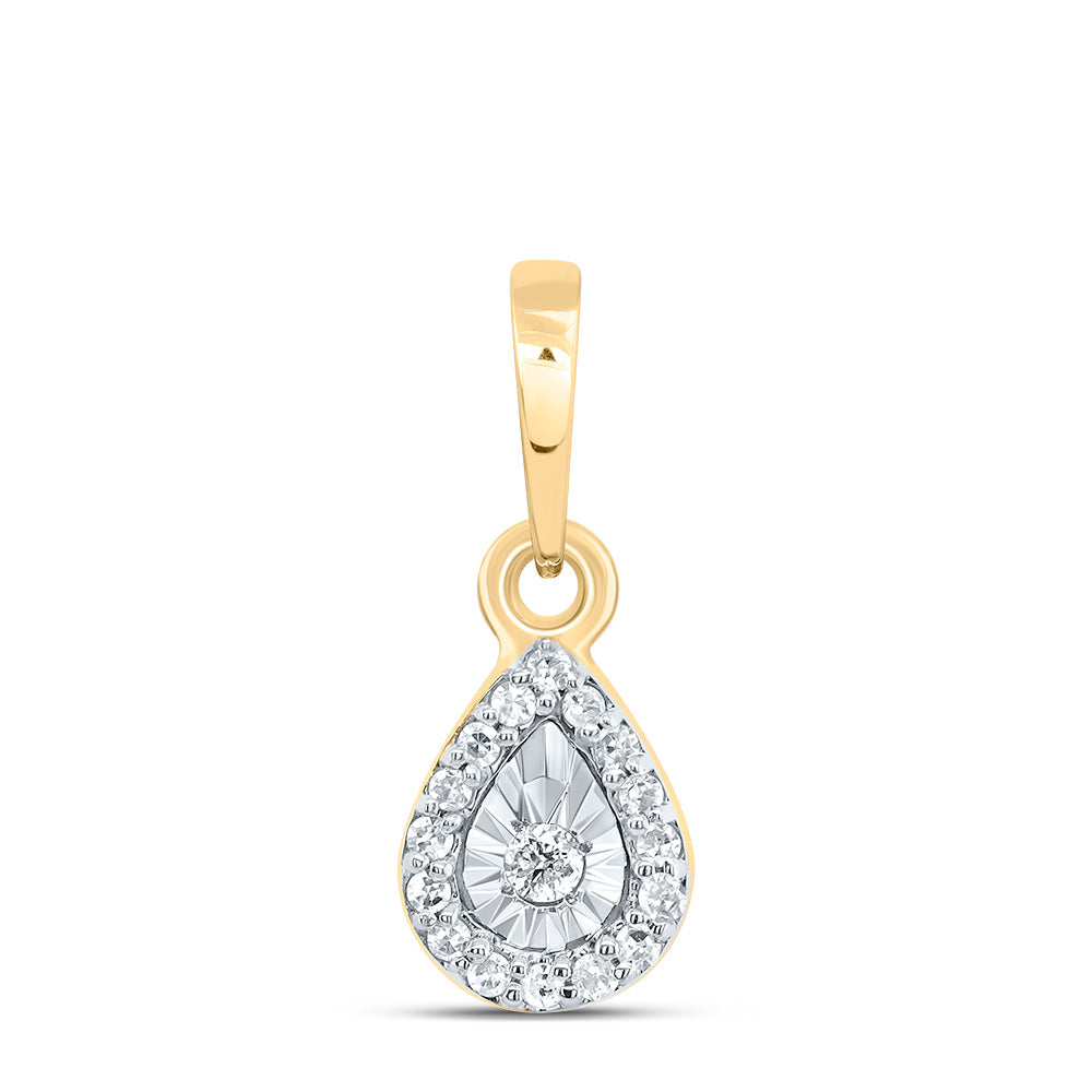 1/20CTW-DIA P1 GIFT PEAR PENDANT Daisy Joyeria