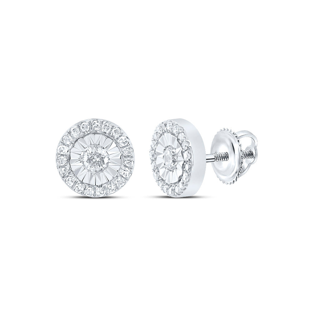 1/5CTW-DIA P1 GIFT ROUND STUD EARRING Daisy Joyeria