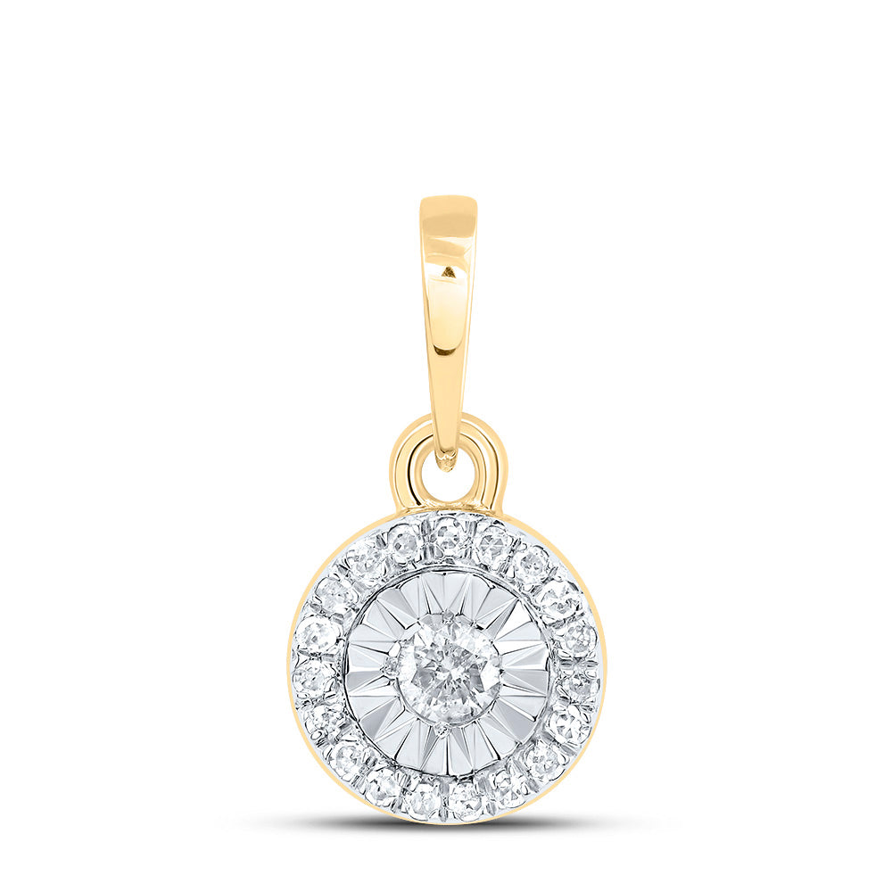 1/10CTW-DIA P1 GIFT ROUND PENDANT Daisy Joyeria