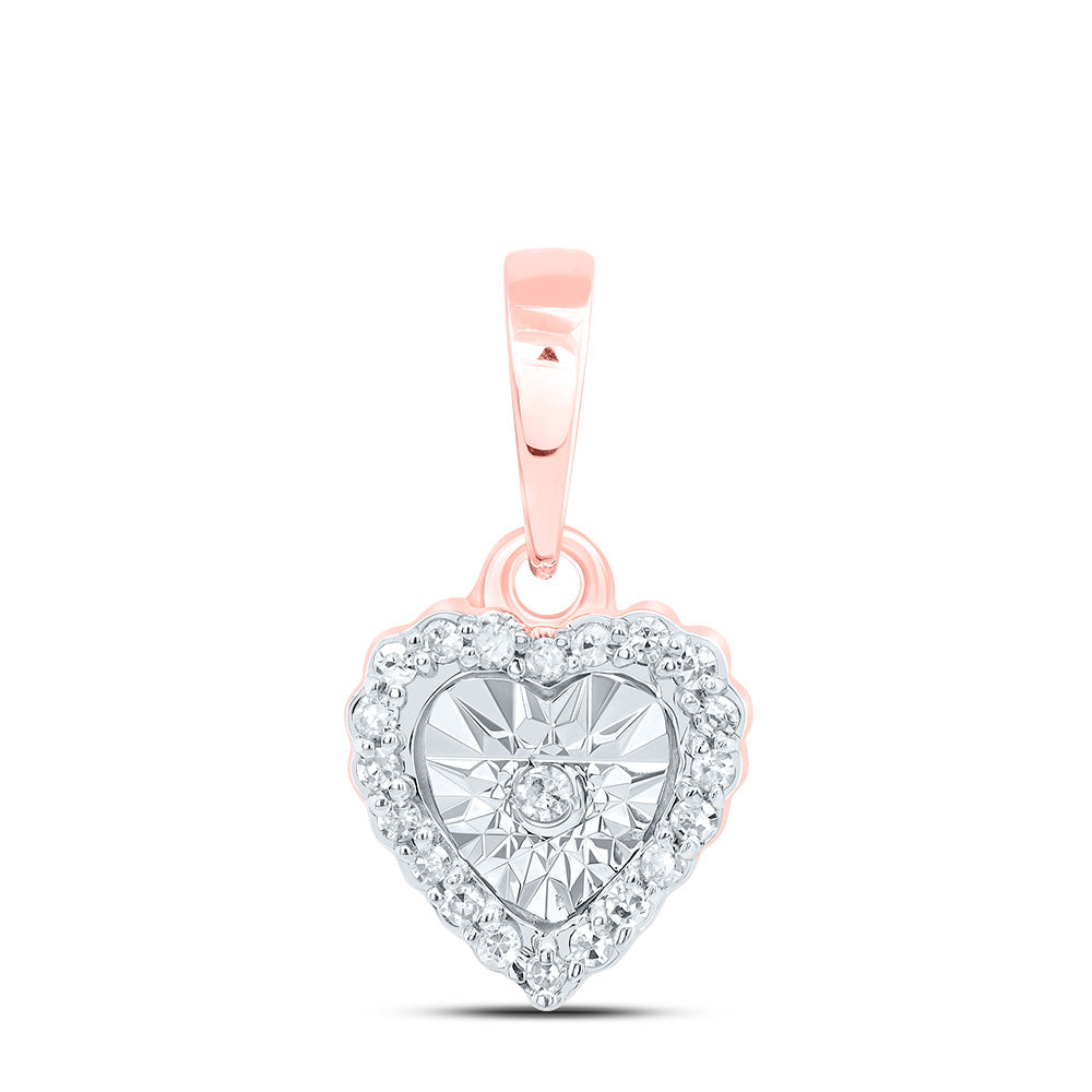 1/20CTW-NAT DIA P1 GIFT HEART PENDANT Daisy Joyeria