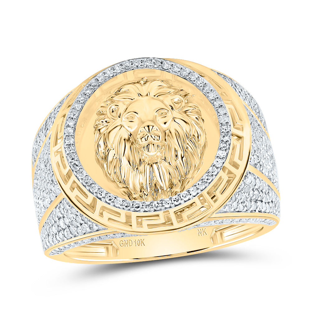 1 1/3CTW-DIA NK LION MENS RING 10 Daisy Joyeria