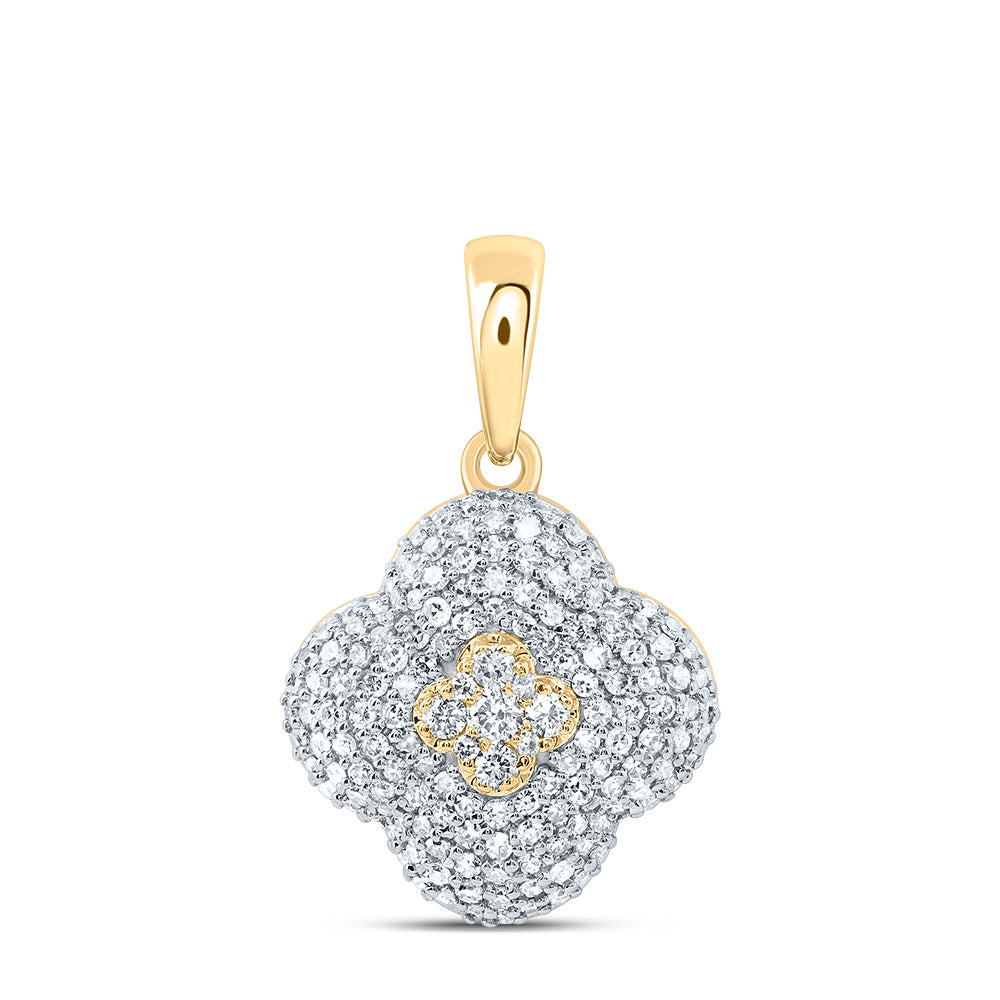 5/8CTW-DIA NK FASHION CLOVER PENDANT Daisy Joyeria