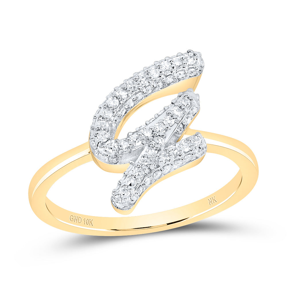 1/3CTW-DIA NK FASHION INITIAL "G"  RING 7 Daisy Joyeria