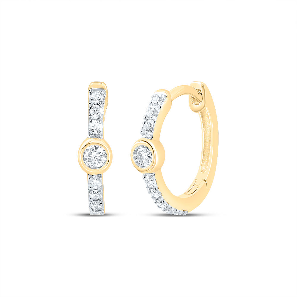 1/8CTW-DIA CN GIFT HOOP EARRING Daisy Joyeria