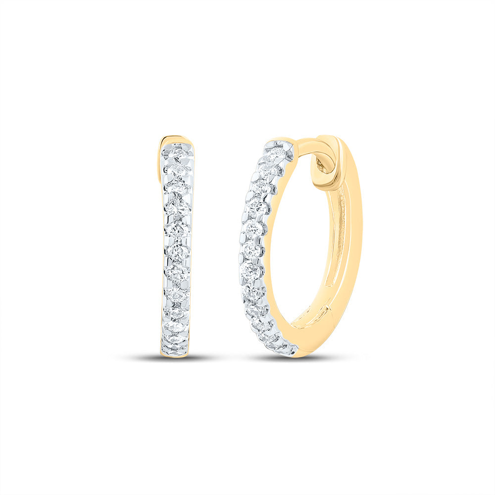 1/10CTW-DIA CN GIFT HOOP EARRING Daisy Joyeria