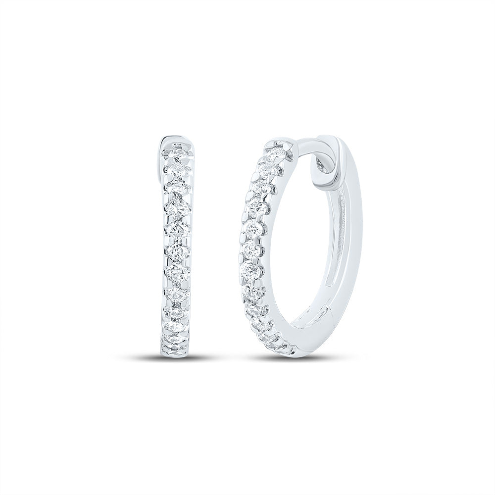 1/10CTW-DIA CN GIFT HOOP EARRING Daisy Joyeria