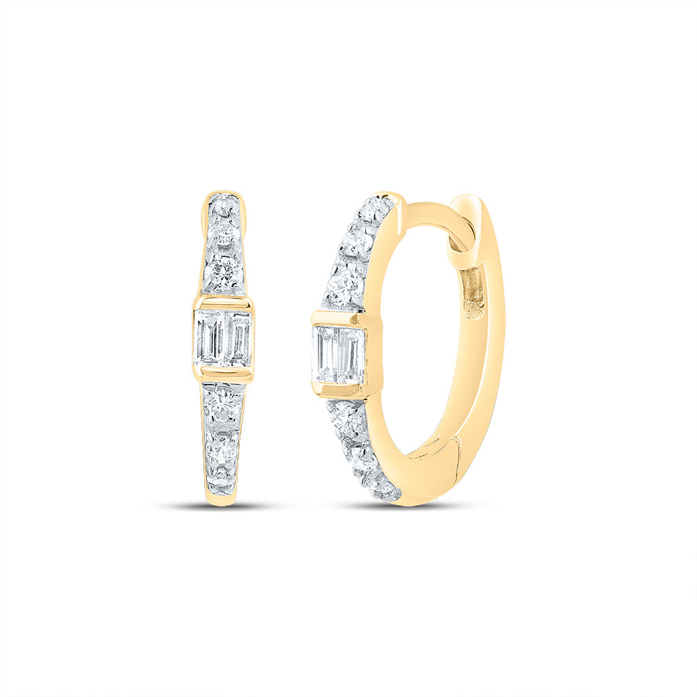 1/8CTW-DIA CN GIFT HOOP EARRING Daisy Joyeria