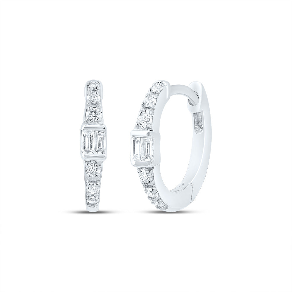 1/8CTW-DIA CN GIFT HOOP EARRING Daisy Joyeria