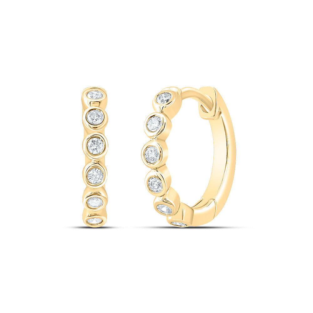 1/10CTW-DIA CN GIFT HOOP EARRING Daisy Joyeria