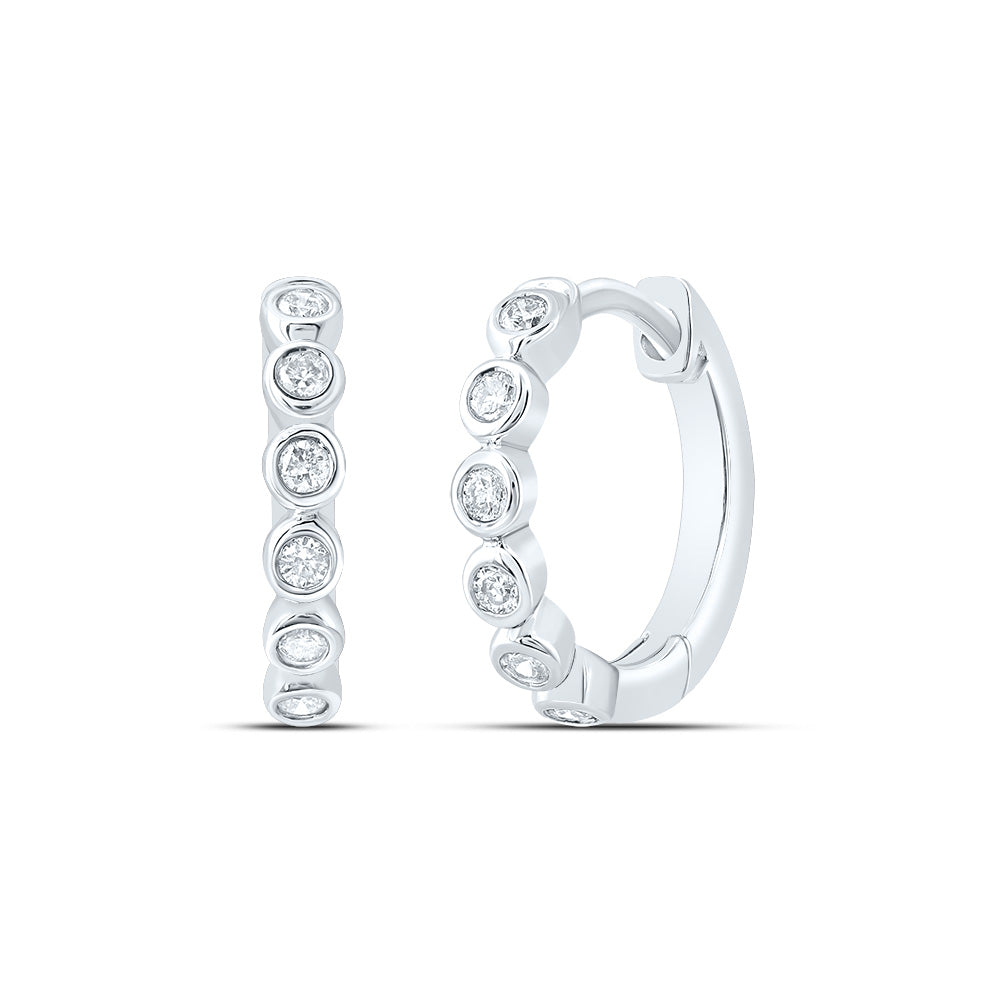 1/10CTW-DIA CN GIFT HOOP EARRING Daisy Joyeria