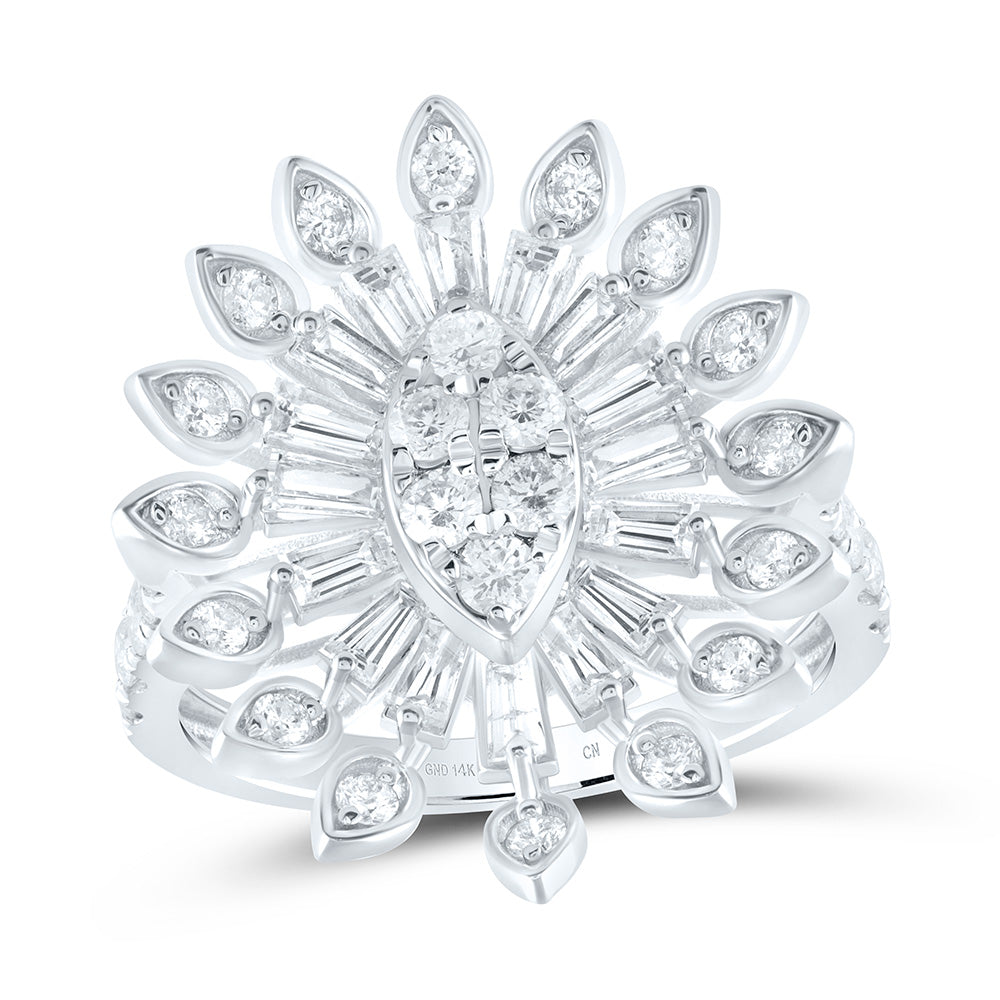 1 7/8CTW-DIA CN FASHION MARQUISE RING 7 Daisy Joyeria