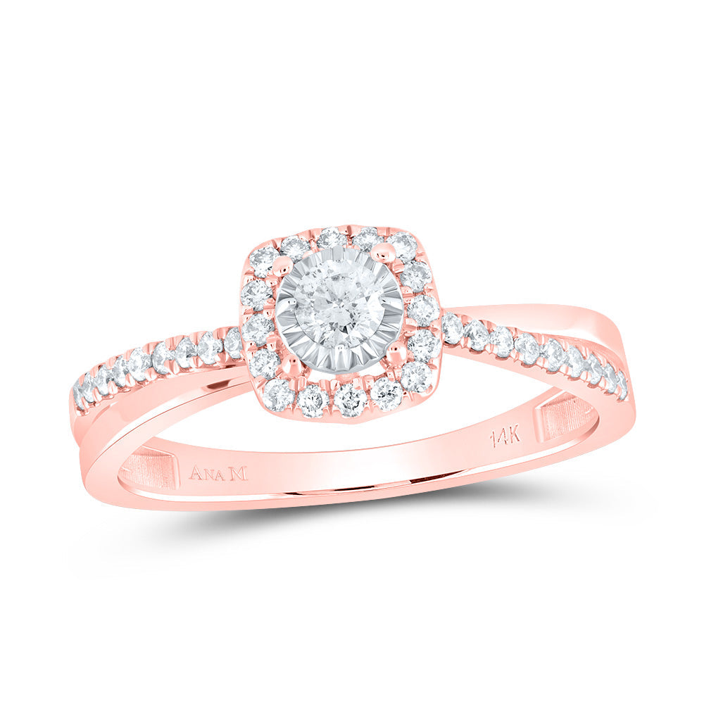 1/3CTW-DIA ANA M CUSHION FASHION RING 7 Daisy Joyeria