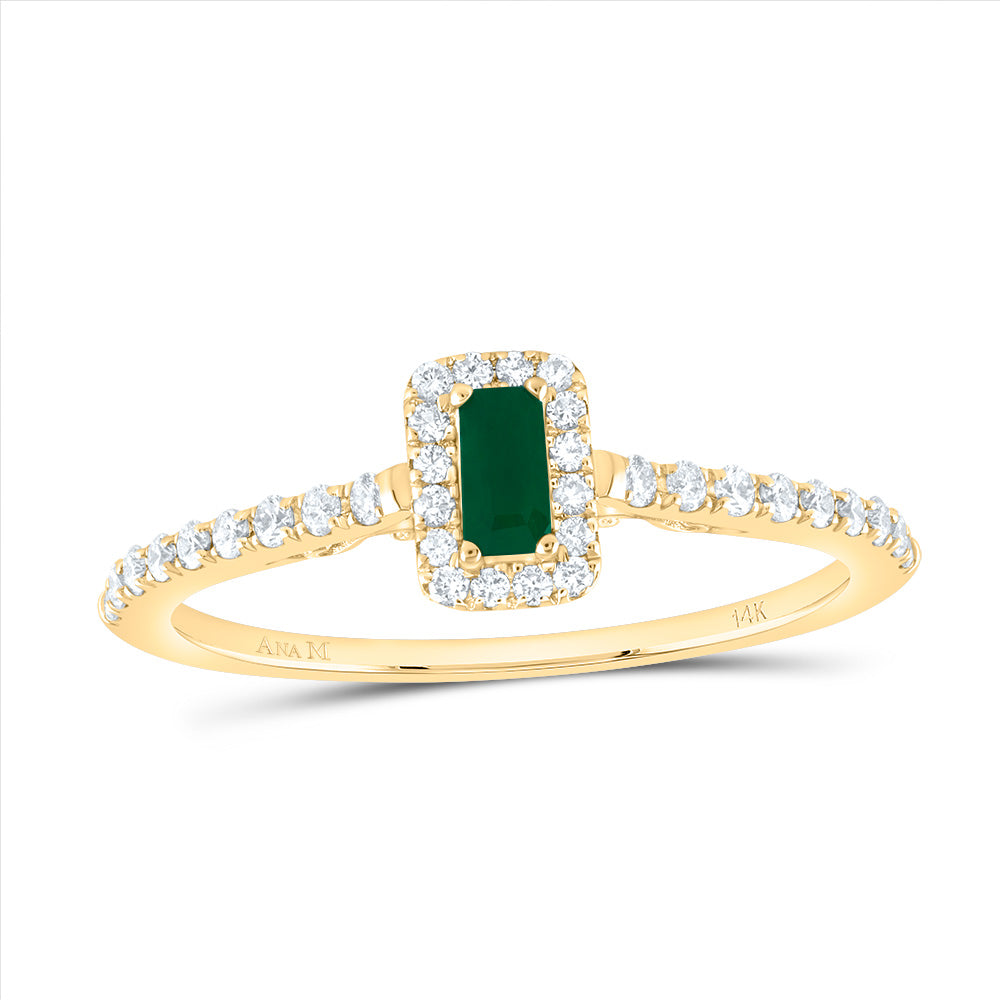 1/5CTW-DIA ANA M 4X2MM EM-EM NAT GEM RING 7 Daisy Joyeria