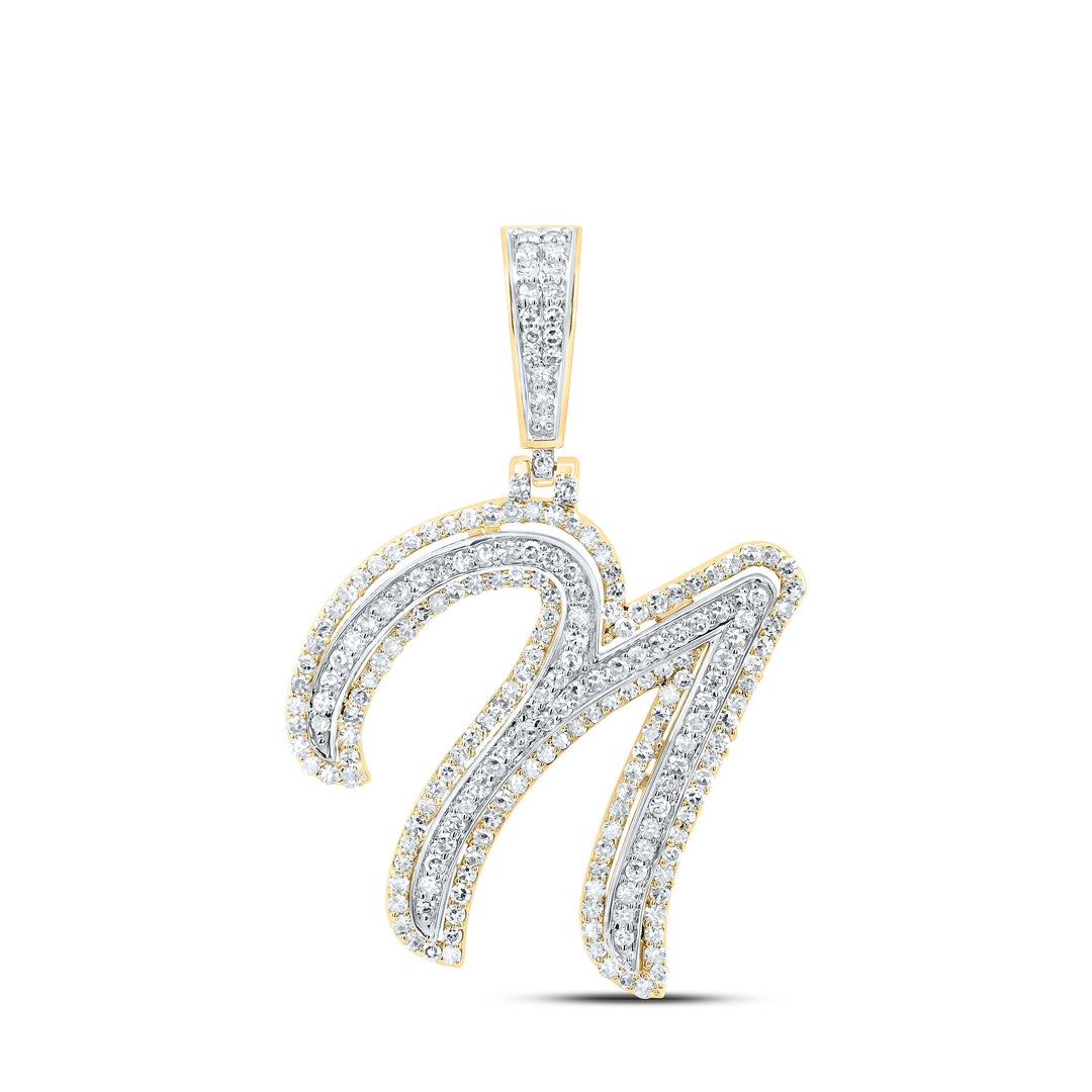 7/8CTW-DIA NK FASHION INITIAL "N" PENDANT Daisy Joyeria