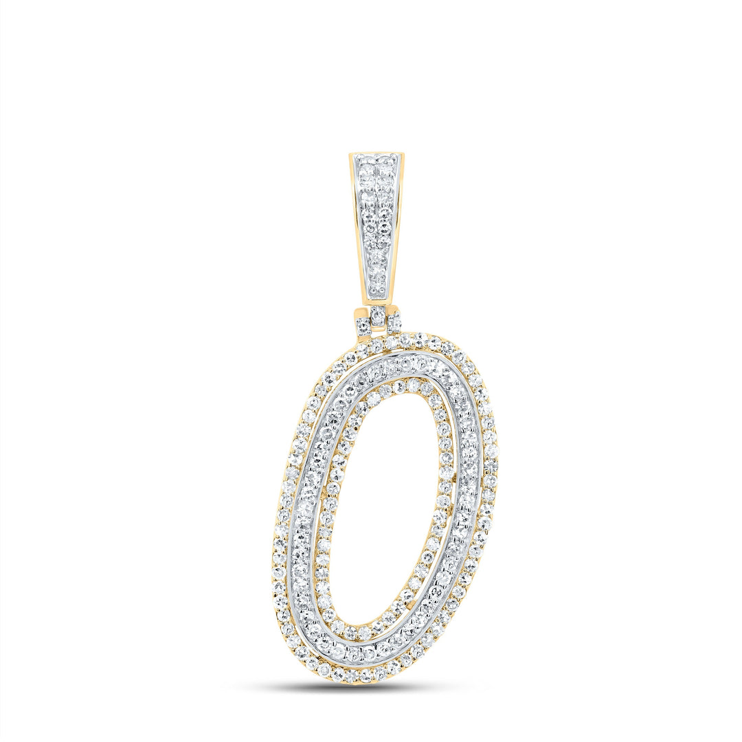 3/4CTW-DIA NK FASHION INITIAL "O" PENDANT Daisy Joyeria