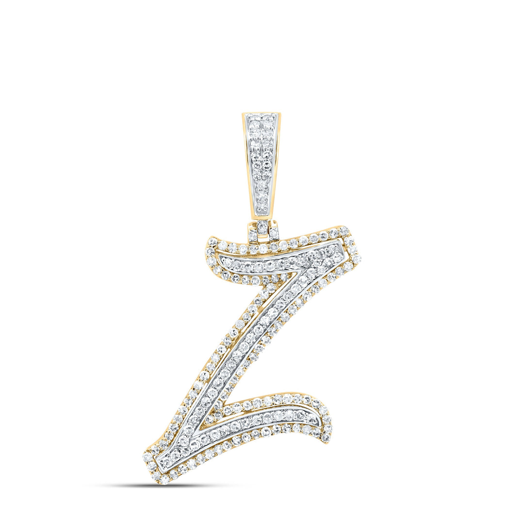 3/4CTW-DIA NK FASHION INITIAL "Z" PENDANT Daisy Joyeria