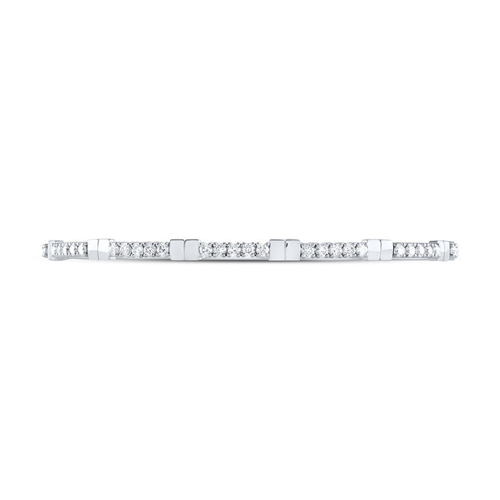 1 3/8CTW-DIA ANA M FASHION FLEXIBLE BANGLE (60X50MM) Daisy Joyeria