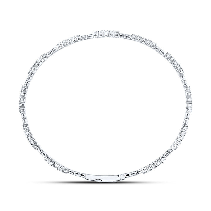 1 3/8CTW-DIA ANA M FASHION FLEXIBLE BANGLE (60X50MM) Daisy Joyeria