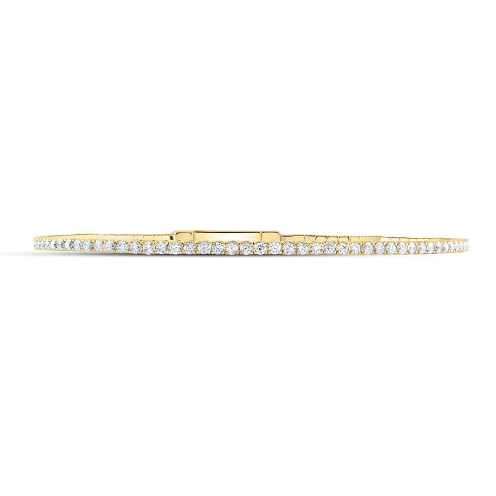 1 5/8CTW-DIA ANA M FASHION FLEXIBLE BANGLE (60X50MM) Daisy Joyeria