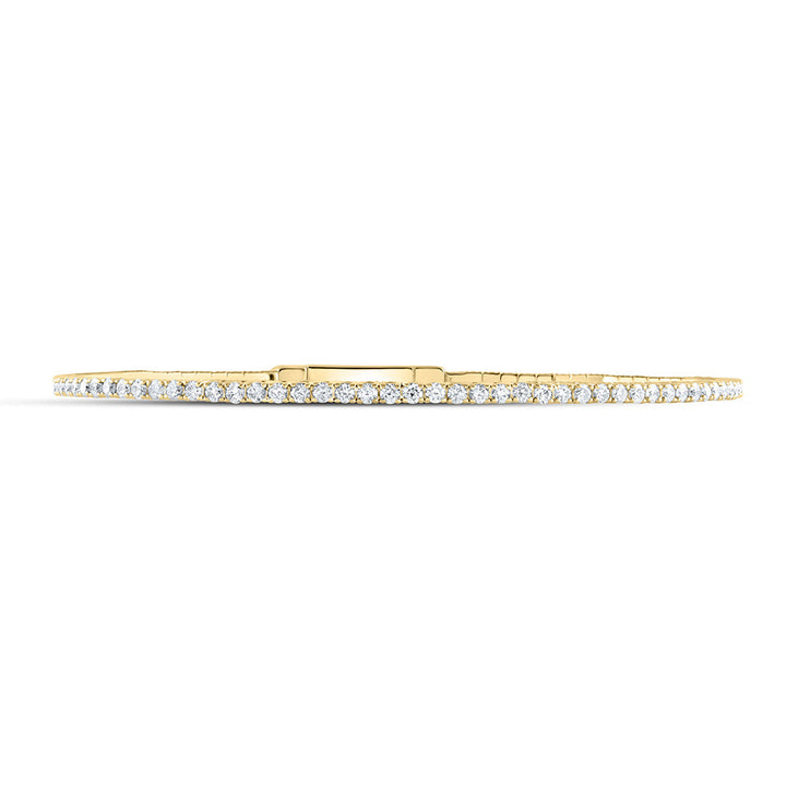 1 5/8CTW-DIA ANA M FASHION FLEXIBLE BANGLE (60X50MM) Daisy Joyeria