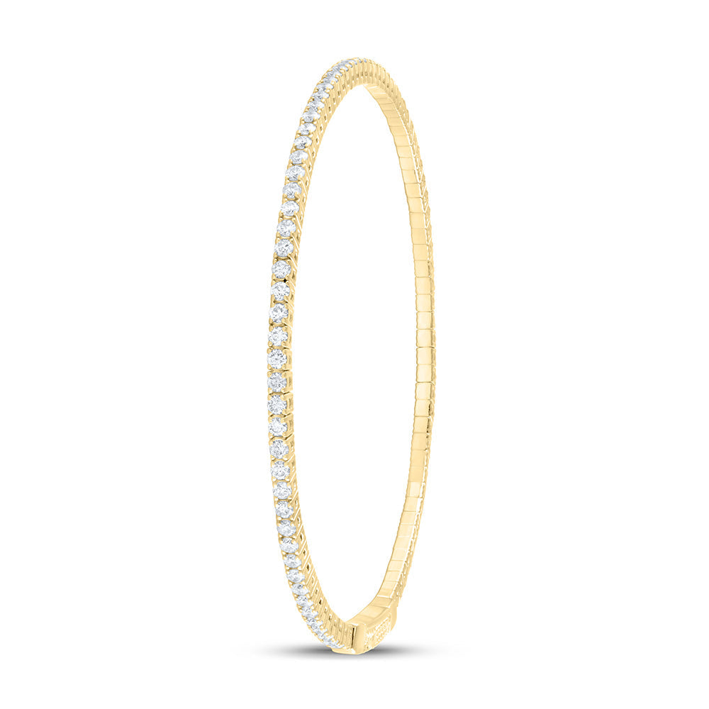 1 5/8CTW-DIA ANA M FASHION FLEXIBLE BANGLE (60X50MM) Daisy Joyeria